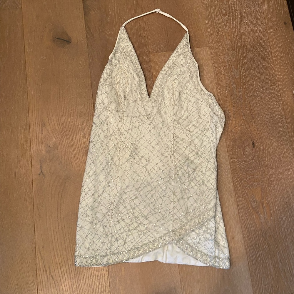 White Crystal NBD Dress. NWT!!